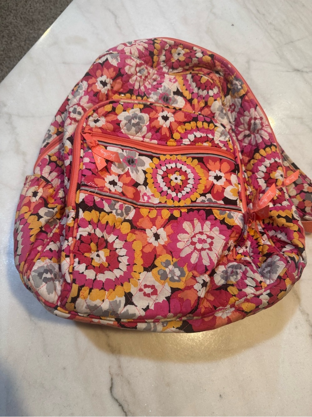 Vera Bradley Campus Backpack retired “Pixie Blooms” design 2014